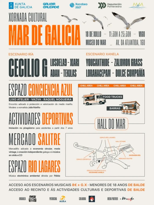 Galerías Fetén estará na Xornada Cultural Mar de Galicia o 18 de xullo