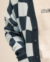 Cárdigan Checkered Blue