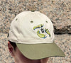 Gorra Pementos de NWHR, 6 paneles en algodón orgánico con bordado frontal y cierre ajustable.