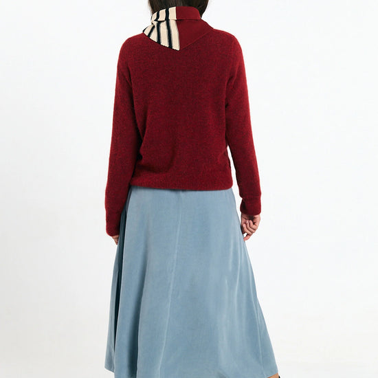 Jersey Babol brick de Suite13Lab en baby alpaca y lana merino RWS, hecho en España