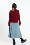 Jersey Babol brick de Suite13Lab en baby alpaca y lana merino RWS, hecho en España