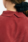 Camisa Lisboa brick de Suite13Lab en lyocell TENCEL, manga larga, cuello clásico y caída fluida