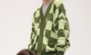 Cárdigan Checkered Green