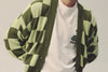 Cárdigan Checkered Green