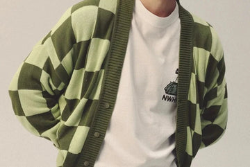 Cárdigan Checkered Green