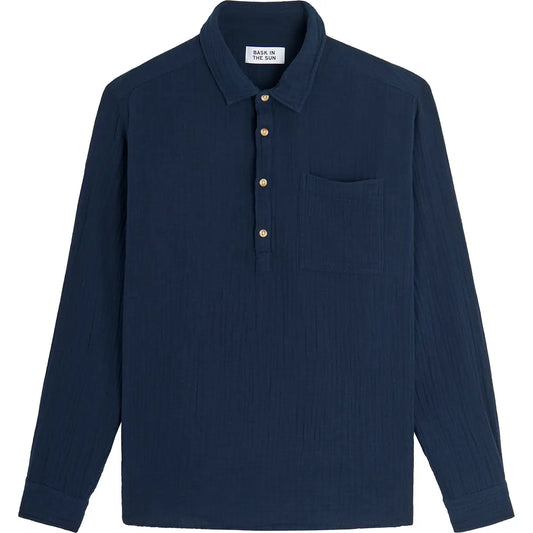 Camisa navy CARLA – Algodón Orgánico