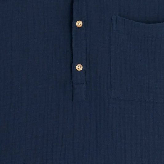 Camisa navy CARLA – Algodón Orgánico