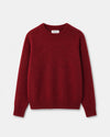 Jersey Babol brick de Suite13Lab en baby alpaca y lana merino RWS, hecho en España