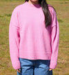 Jersey Brushed, lana mohair y acrilico en jersey de corte boxy con el logo de NWHR