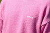 Jersey Brushed, lana mohair y acrilico en jersey de corte boxy con el logo de NWHR