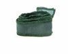 Cinta de seda natural ribeteada en verde fresco con extremos en punta, tejida a mano, accesorio Pipa Pirita para pulsera o collar personalizable