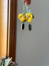 Begonia Gold and Multicolor Earrings – Ceramic | BySamo
