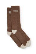 Calcetines Lost Marrón Unisex – Algodón Orgánico