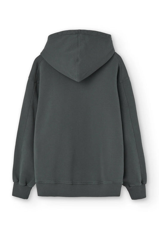 Sudadera con Capucha Black Washed – Algodón Orgánico