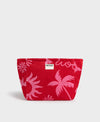 Neceser de tamaño grande en suave tela de rizo jacquard de algodón orgánico, con cremallera y etiqueta de silicona, modelo Tulum de la marca Wouf.