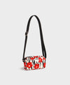 Mini bag bandolera Wildflower de Wouf, 19×10×5 cm, poliéster reciclado con estampado floral y strap ajustable