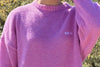 Jersey Brushed, lana mohair y acrilico en jersey de corte boxy con el logo de NWHR