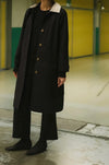 Gabardina Barry negra de TRIANA by C, repelente al agua con forro de cuadro vichy
