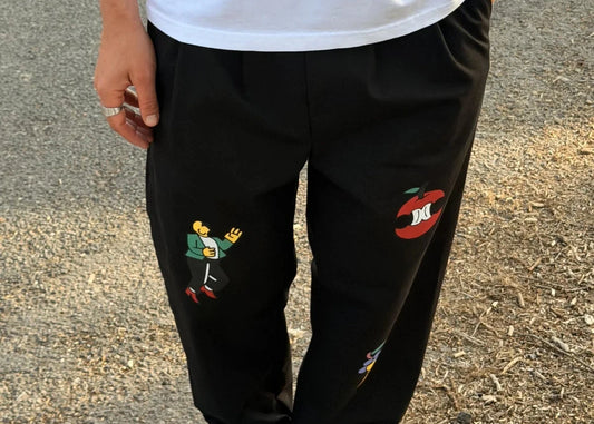 Pantalón Sobremesa Negro – Algodón Orgánico |