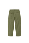 Pantalón chino verde lavado de NWHR en algodón orgánico GOTS, corte relaxed fit