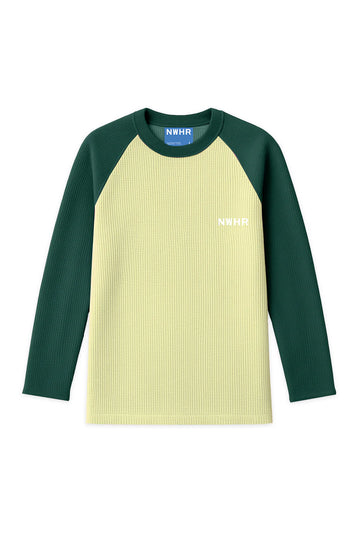 Sudadera CREWNECK GREEN WAFFLE – Algodón Orgánico