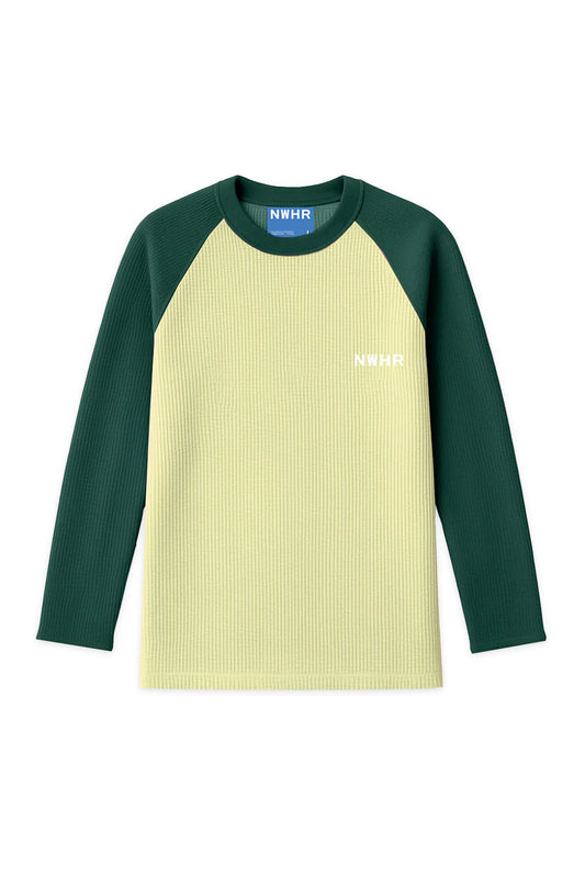 Sudadera CREWNECK GREEN WAFFLE – Algodón Orgánico