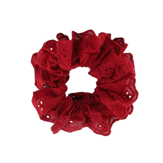 Coletero Luca de By Stær en algodón rojo, 14 cm de diámetro.